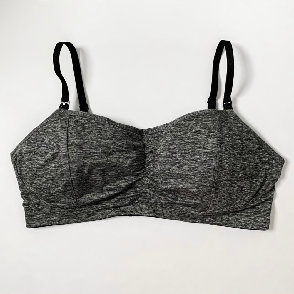 Motherhood Nursing Sports bra XL Gray/Black